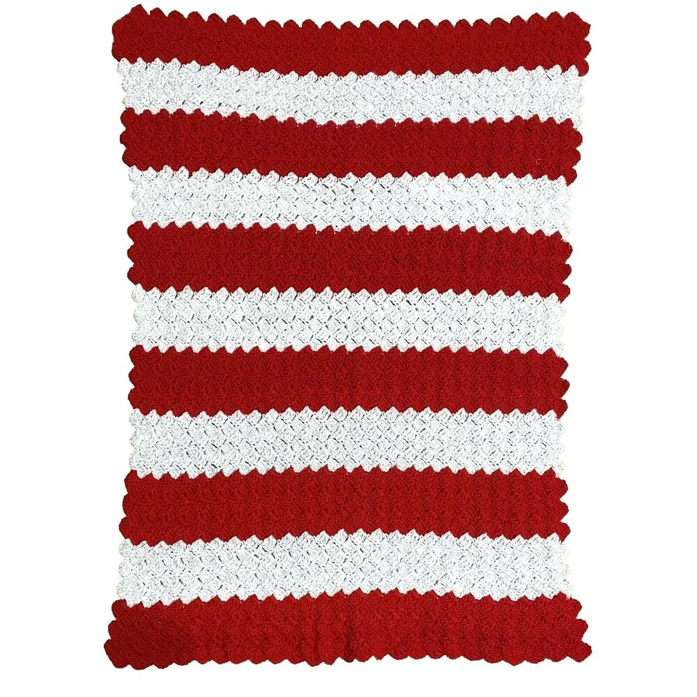 Handmade crochet striped